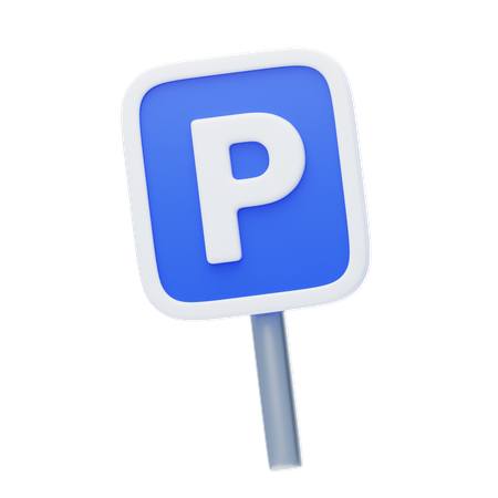 Parking Lot Sign  3D Icon