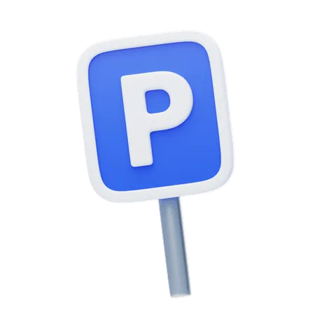 Parking Lot Sign  3D Icon