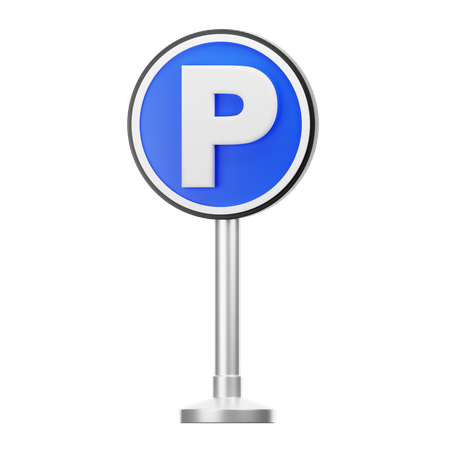 Parking lot sign  3D Icon