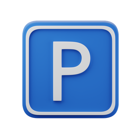 Parking lot sign 3d icon  3D Icon