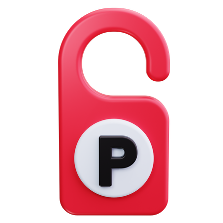 Parking Permit  3D Icon