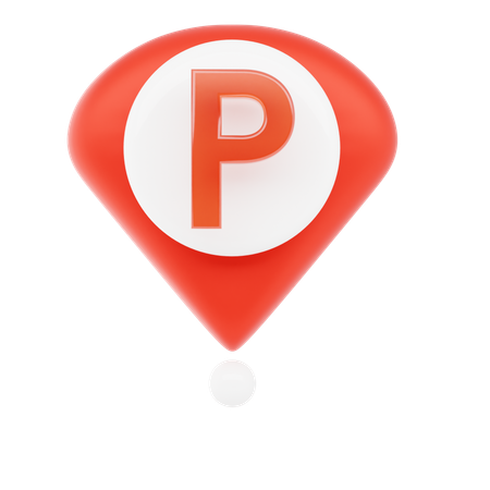 Parking Pin  3D Icon