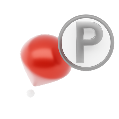 Parking Pin  3D Icon