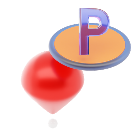 Parking Pin  3D Icon