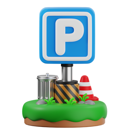 Parking Sign  3D Icon