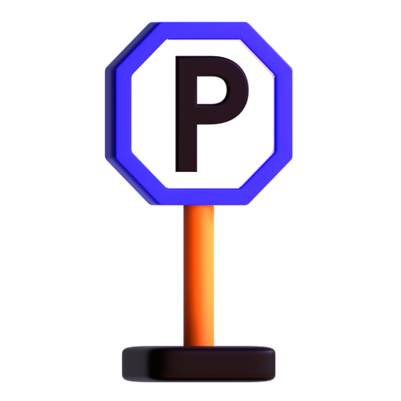 Parking Sign  3D Icon
