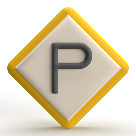 Parking Sign  3D Icon