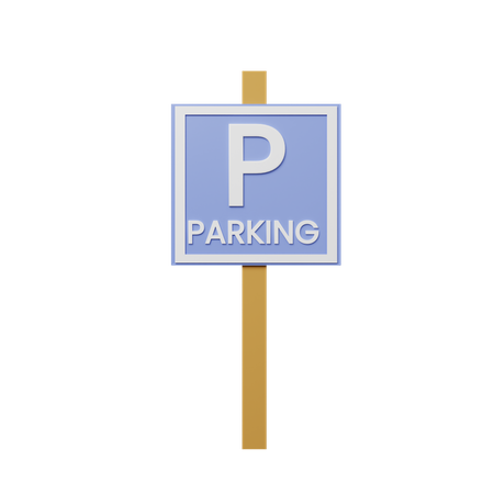 Parking sign  3D Illustration