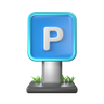 3d car parking logo