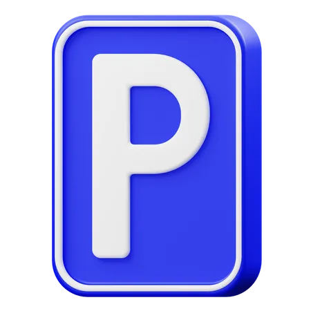 Parking Sign 3D Icon