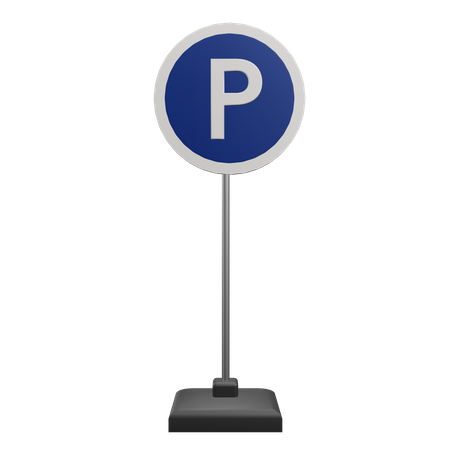 Premium Parking Sign 3D Icon download in PNG, OBJ or Blend format