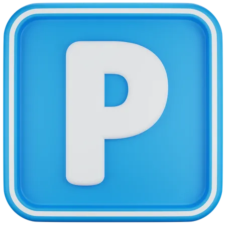 3 D Icon Illustration Parking Sign 3D Icon
