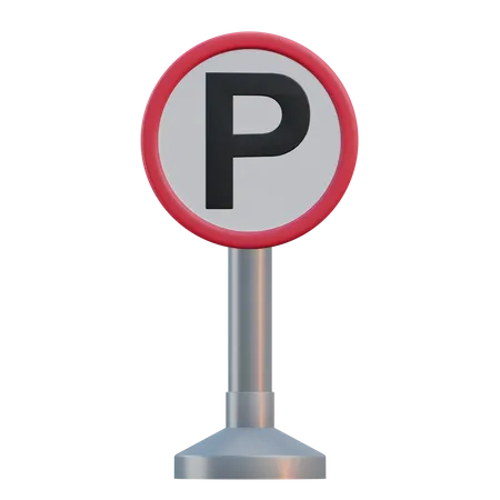 Parking Sign 3 D Traffic Sign Illustration 3D Icon
