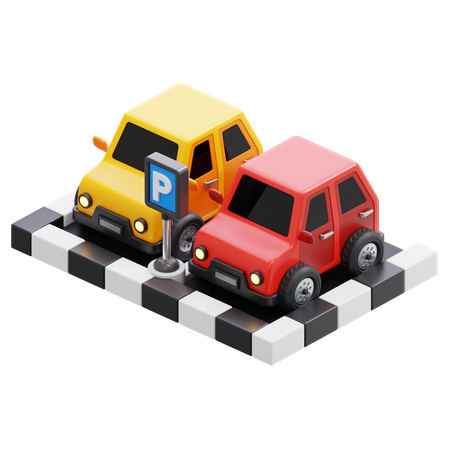 Parkplatz  3D Icon