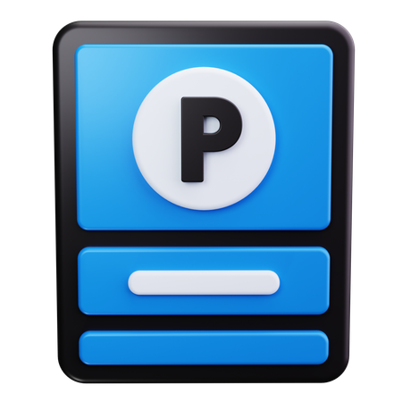 Parkplatz  3D Icon