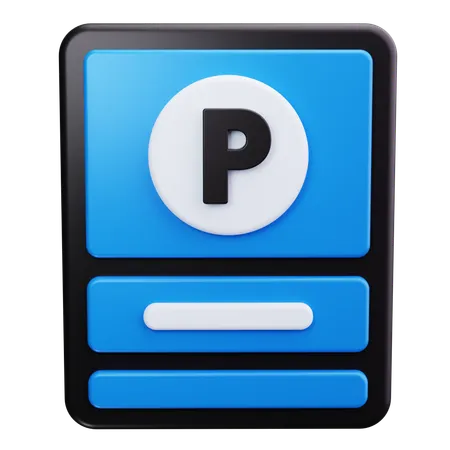 Parkplatz  3D Icon