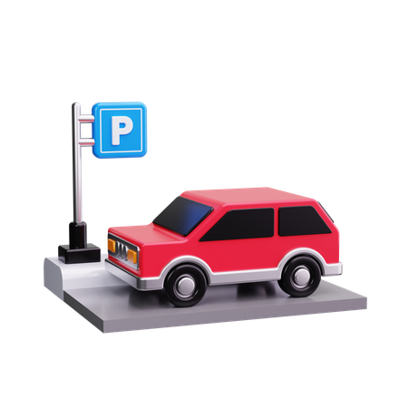 Parkplatz  3D Icon
