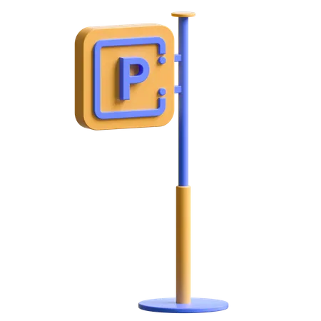 Parkplatz  3D Illustration