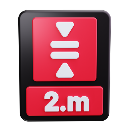 Parkplatz Entfernung  3D Icon