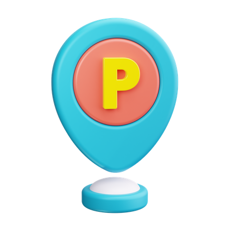 Parkplatz  3D Icon