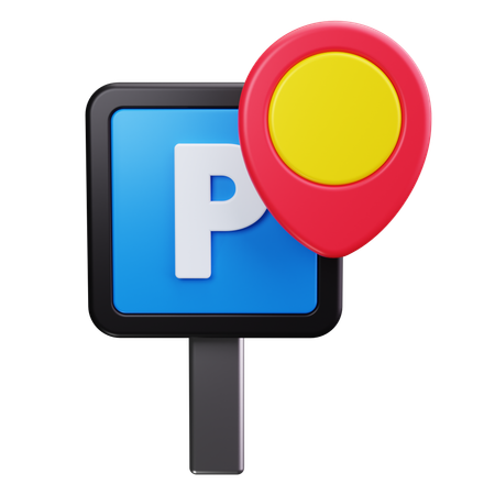 Parkplatz  3D Icon