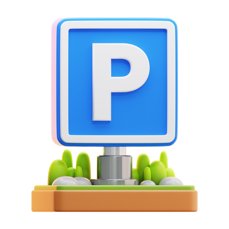 Parkschild  3D Icon