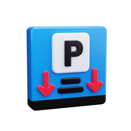 Parkschild  3D Icon