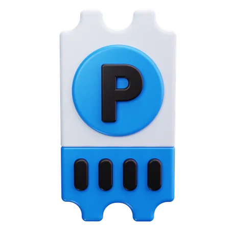 Parkticket  3D Icon