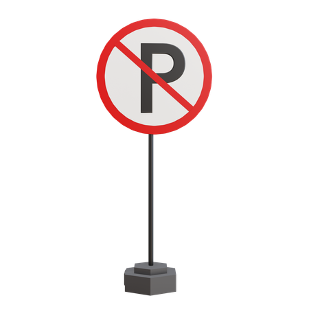 Kein Parken  3D Icon