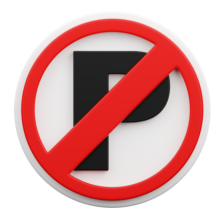 Kein Parken  3D Icon