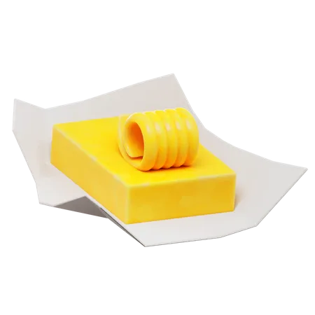 Parmesan Cheese  3D Icon