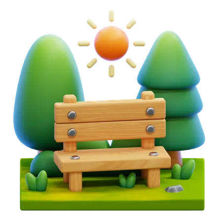 Parque  3D Icon