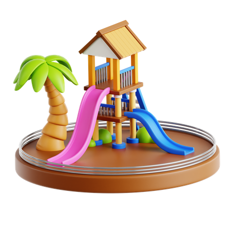 Parque infantil  3D Icon