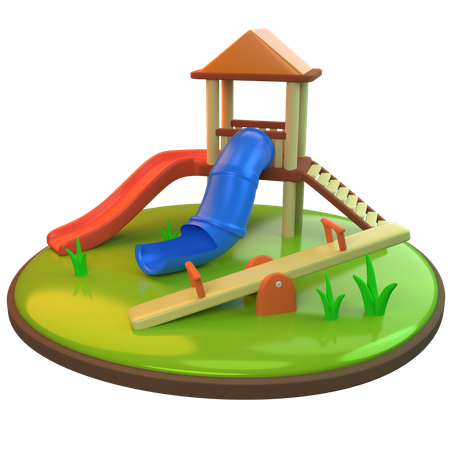 Parque infantil  3D Icon