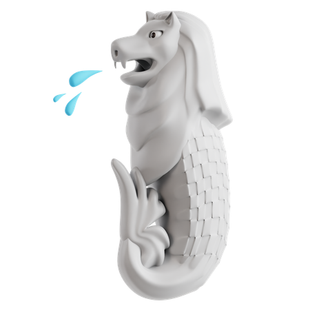 Parque merlion  3D Icon