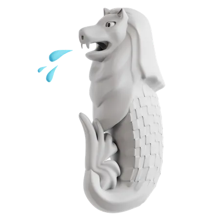 Parque merlion  3D Icon