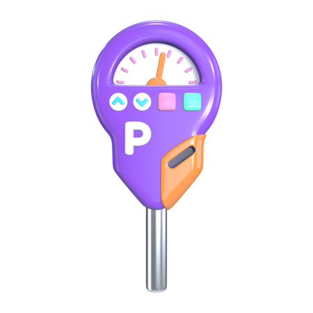 Parquímetro  3D Icon