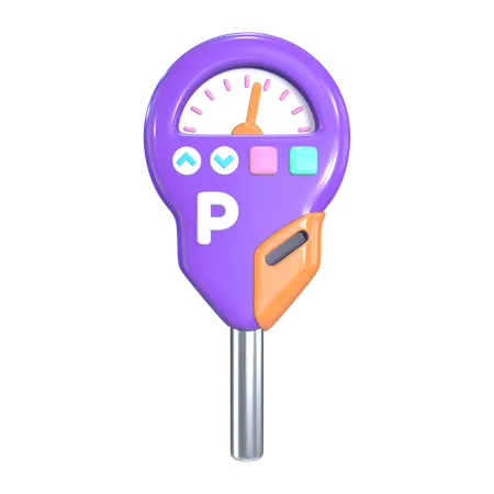 Parquímetro  3D Icon