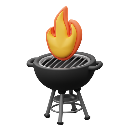 Parrilla  3D Icon