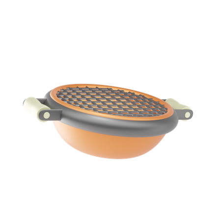 Parrilla de barbacoa  3D Icon