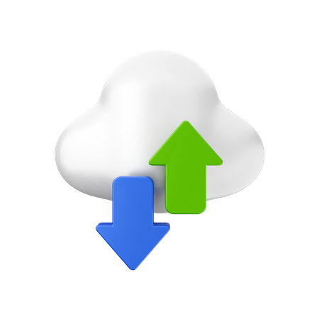 Partager le cloud  3D Icon