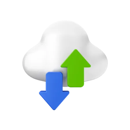 Partager le cloud  3D Icon