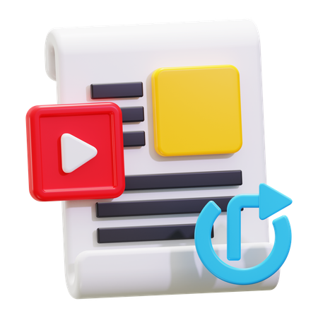 Partage de contenu  3D Icon