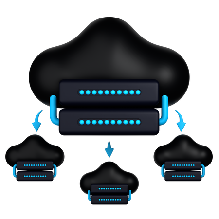 Cloud partagé  3D Icon