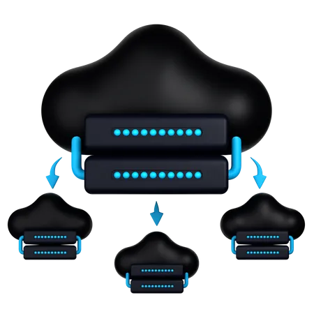 Cloud partagé  3D Icon