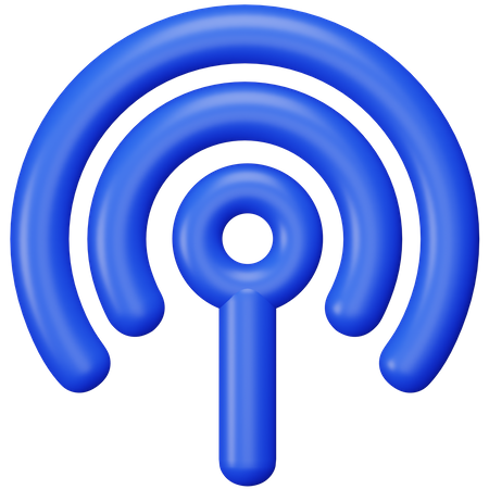 Partage de connexion Wi-Fi  3D Icon