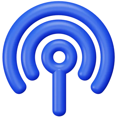 Partage de connexion Wi-Fi  3D Icon