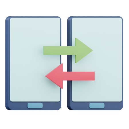 Partage de données  3D Icon