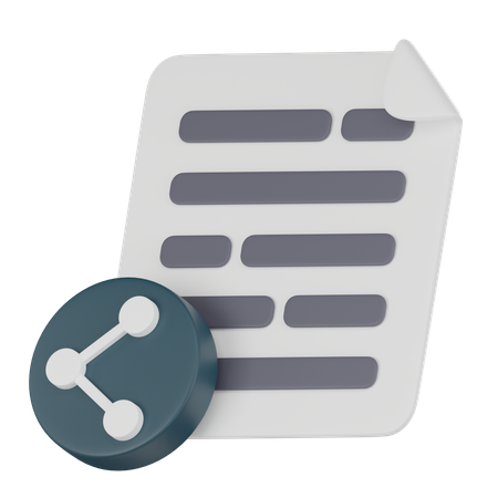 Partage de fichiers  3D Icon