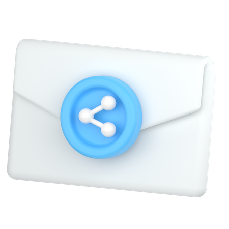 Partager un e-mail  3D Icon